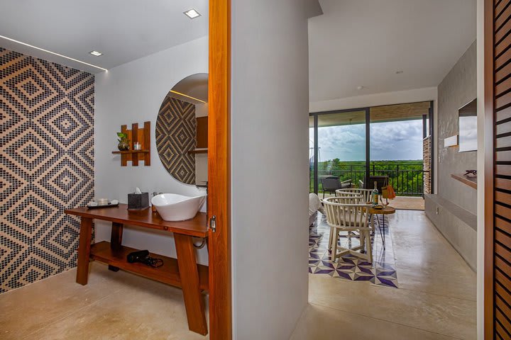 Guest room overlooking the jungle