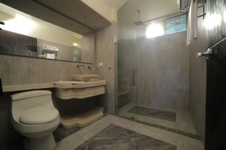 Private guest bathroom