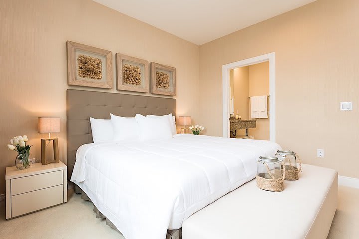 Bedroom in a villa