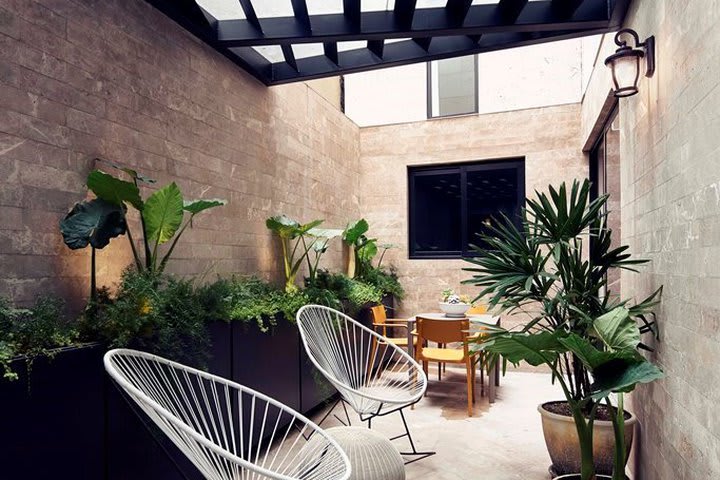 Outdoor sitting area of a Terrace suite