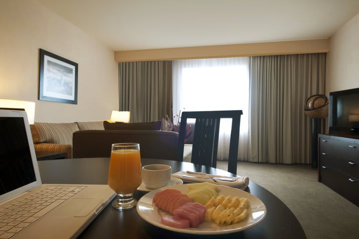 Junior suites offer two areas