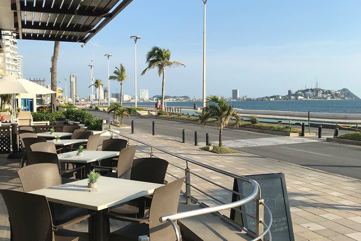 View from the terrace of the restaurant