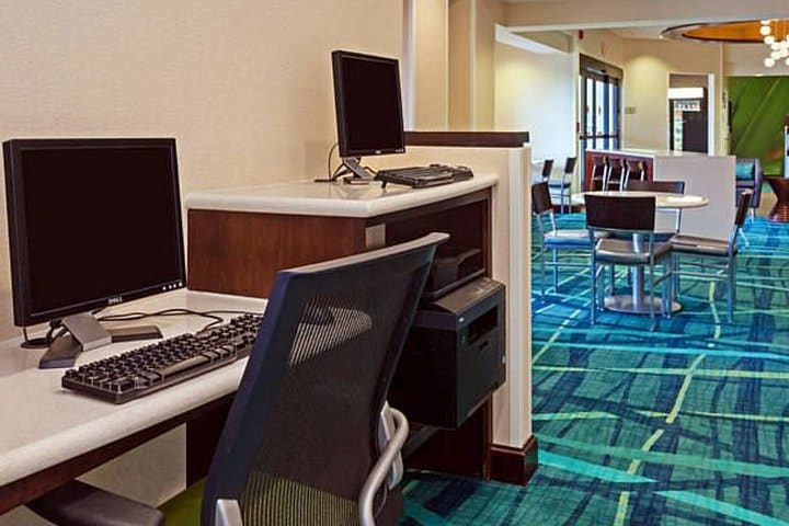 The business center at SpringHill Suites Schaumburg is open 24 hours