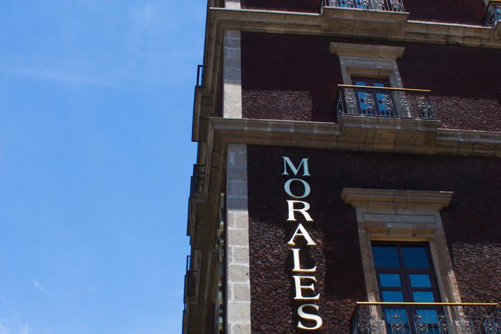 Facade of Hotel Morales Downtown Core in Guadalajara