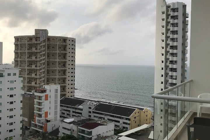 Balcón con vista al mar