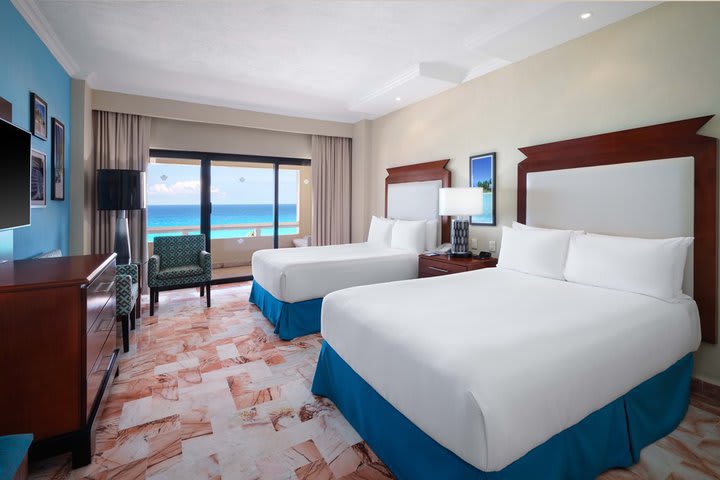 Premier Ocean View Room, 2 Double Beds - Non-Smoking