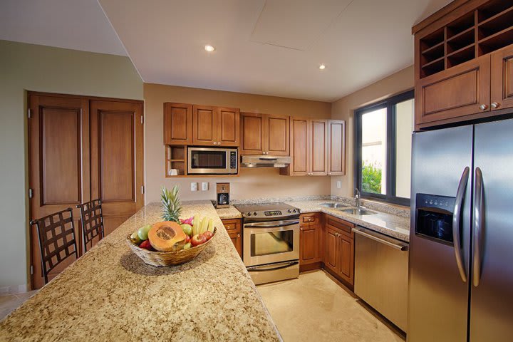 The suites offer an equipped kitchen