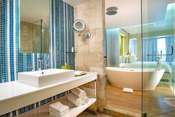 Bathroom in a luxury junior suite