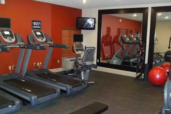 24-hour fitness center at the Hampton Inn Tropicana