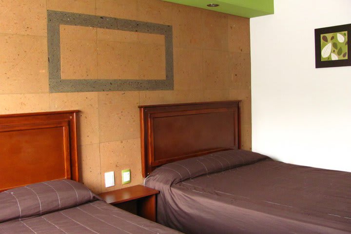 Habitación doble en el Hotel San Luis en San Luis Potosí