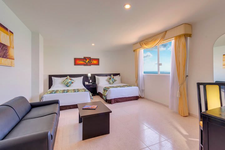 Some rooms offer ocean view