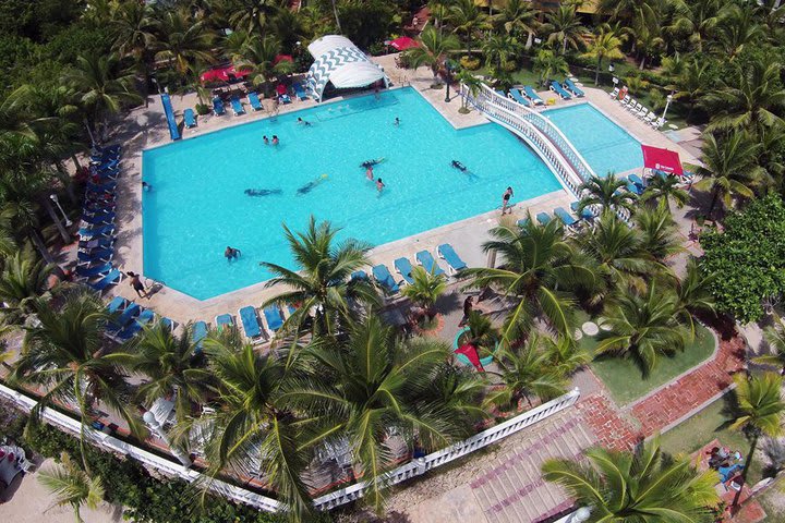 The property has a large pool