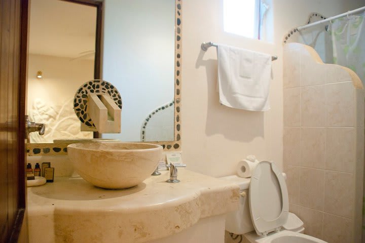 Private guest bathroom in a master suite