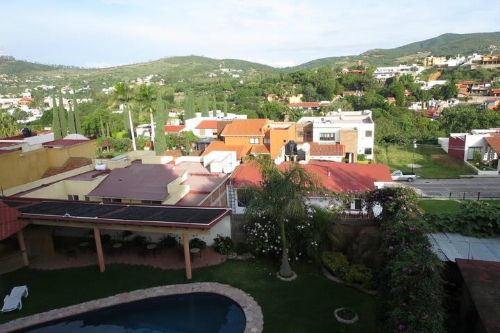 Panoramic view of the hotel