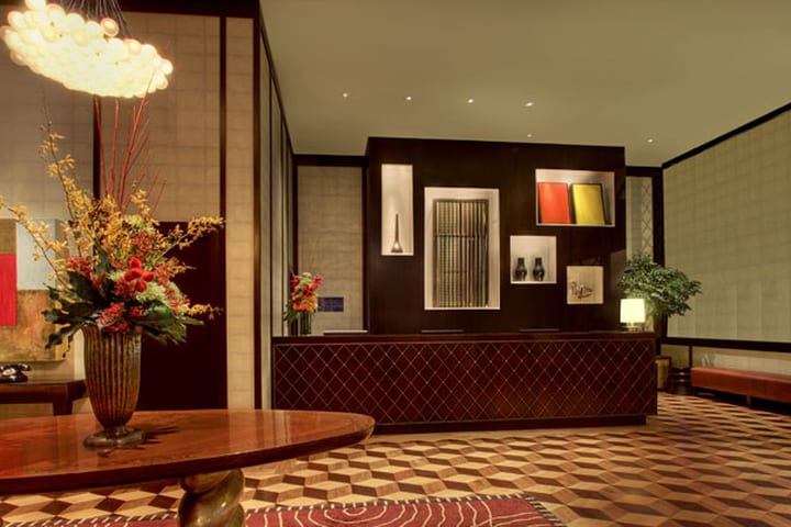 Front desk at the Palomar San Francisco, a Kimpton Hotel