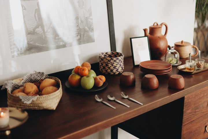 Hotel decorated with local crafts of Oaxaca