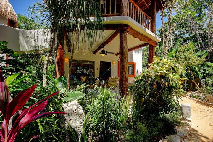 Exterior view of one of the bungalows