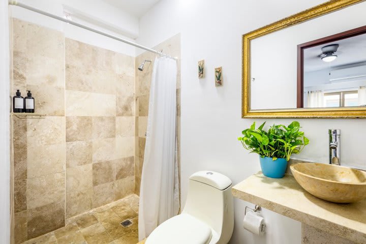 Bathroom in a master suite double