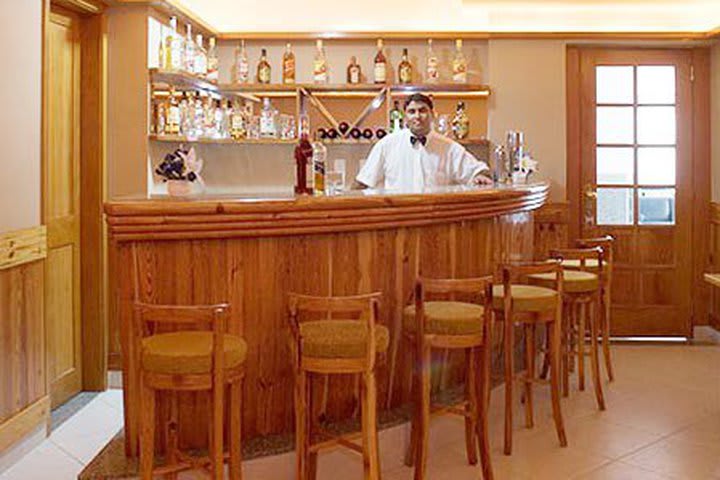 The bar at the Arcos Rio Palace hotel is open 24 hours
