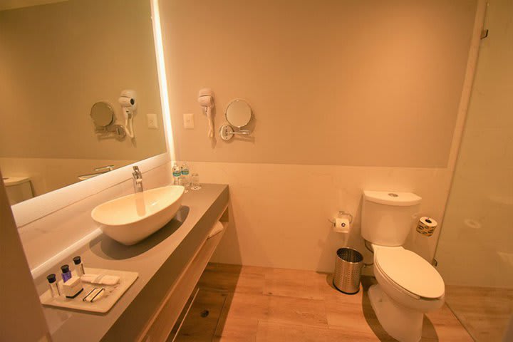 Interior de un baño privado