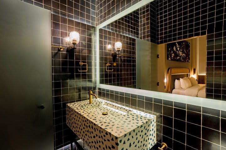 Bathroom in a deluxe king room