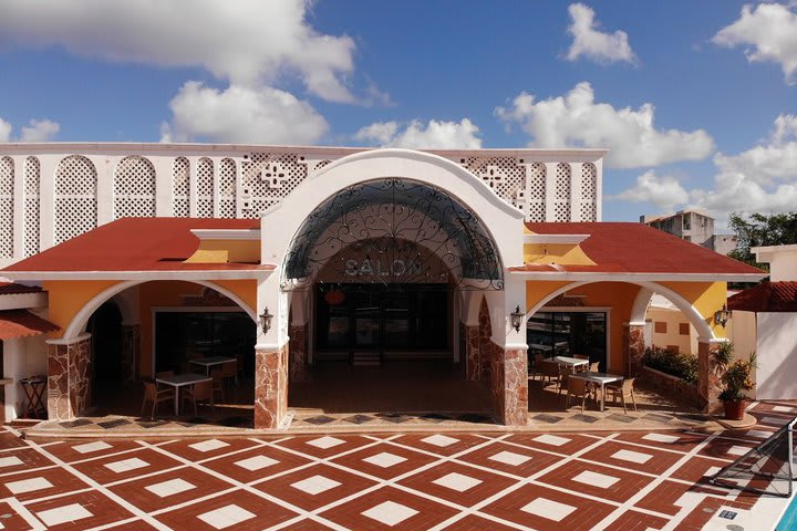 Exterior view of the convention center