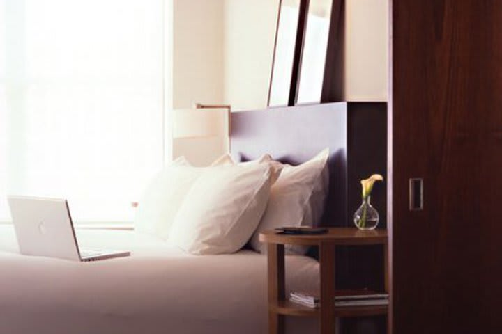 The guest rooms at The James Chicago include lofts and studios