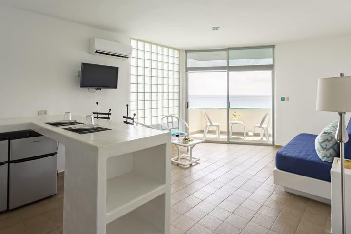 Suite central con vista al mar