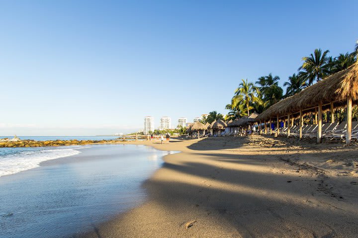 The property has direct access to the beach