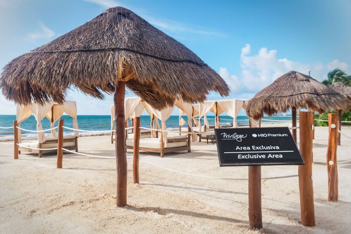 Exclusive beach area