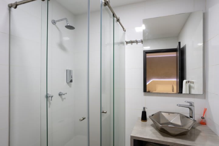 Interior de un baño privado