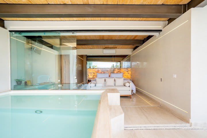 Lake suite with pool