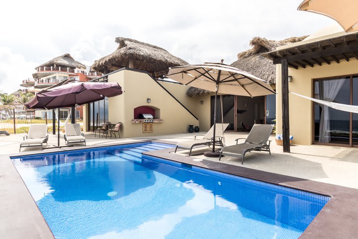 Villas have access to the pool