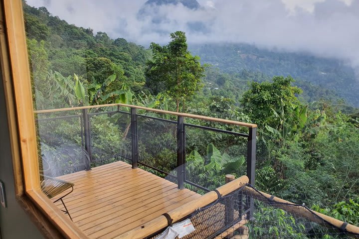 Terrace and catamaran mesh in a cabin