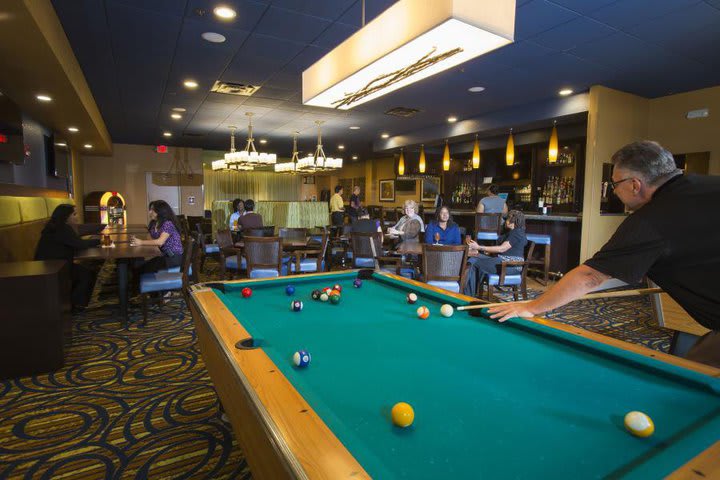 Billiard table in the bar