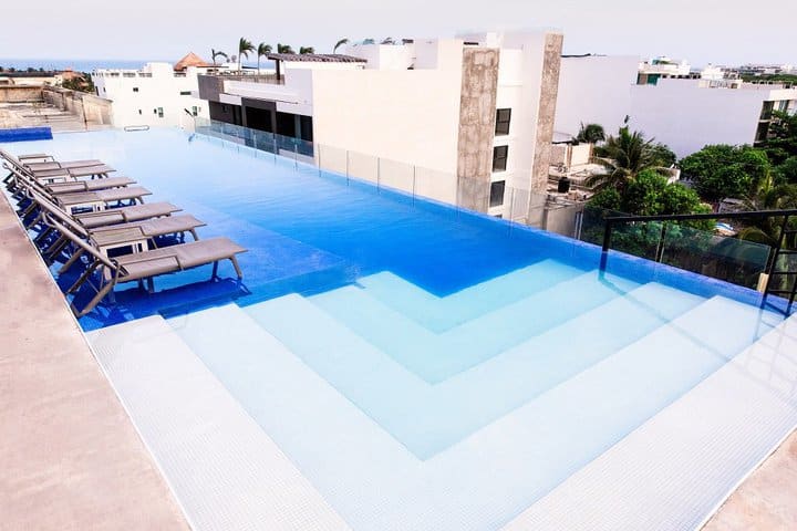 Piscina en la terraza