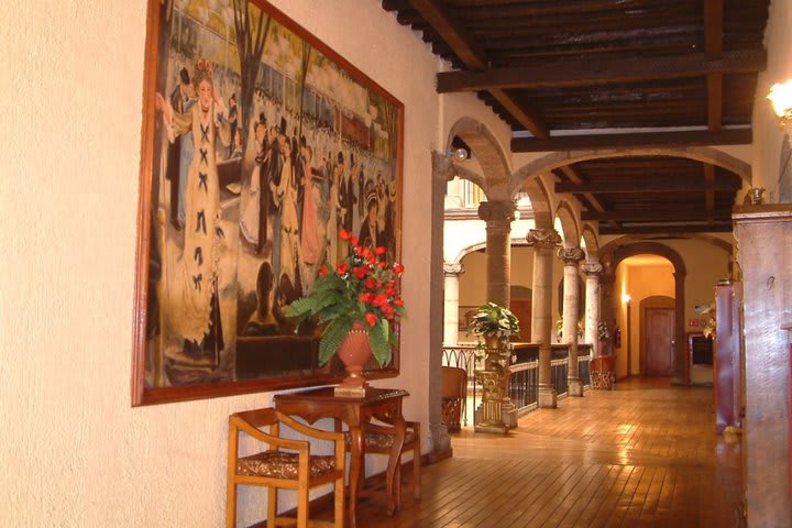 Pasillos del Hotel Francés en Guadalajara