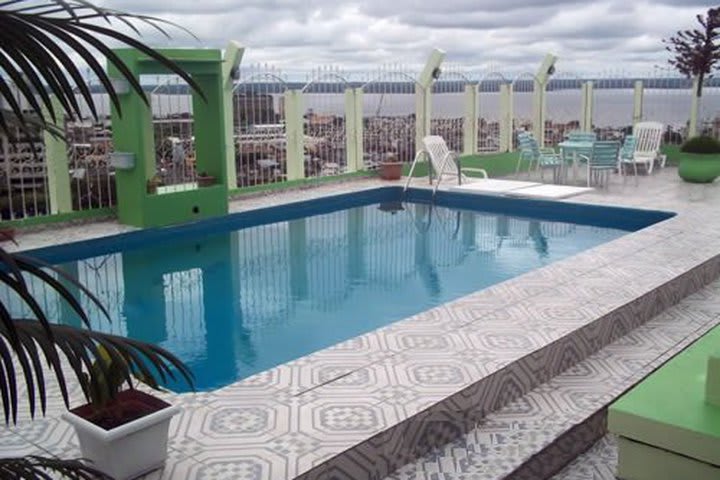 The pool at Hotel Monaco Manaus has views to Rio Negro