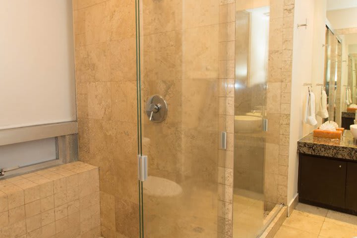 Guest bathroom in a suite