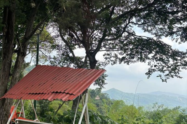 Silla en el jardín para disfrutar la vista