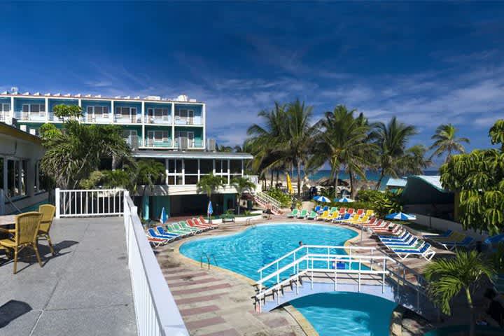 The property has a swimming pool