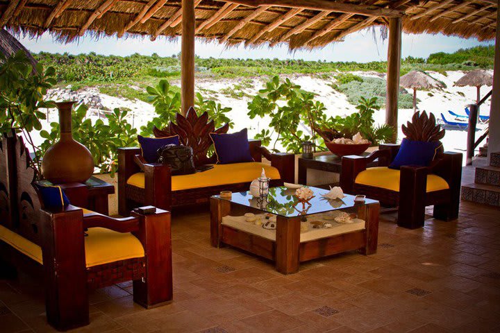 Lobby del hotel Ventanas al Mar en Cozumel