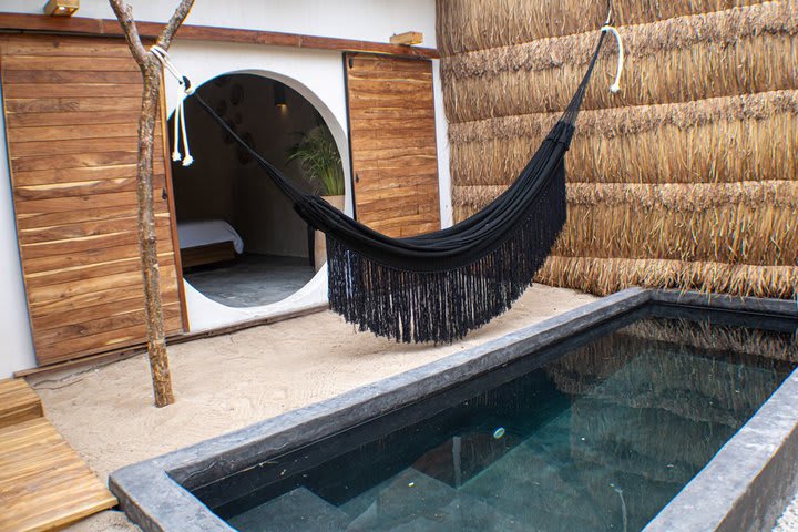 Suites include a private pool