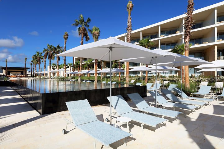 Pool in front of the beach