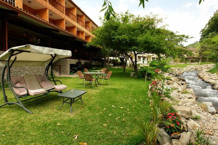 Jardín del Hotel Valle del Río en Boquete