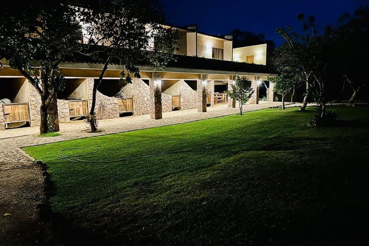 Night view of the hotel