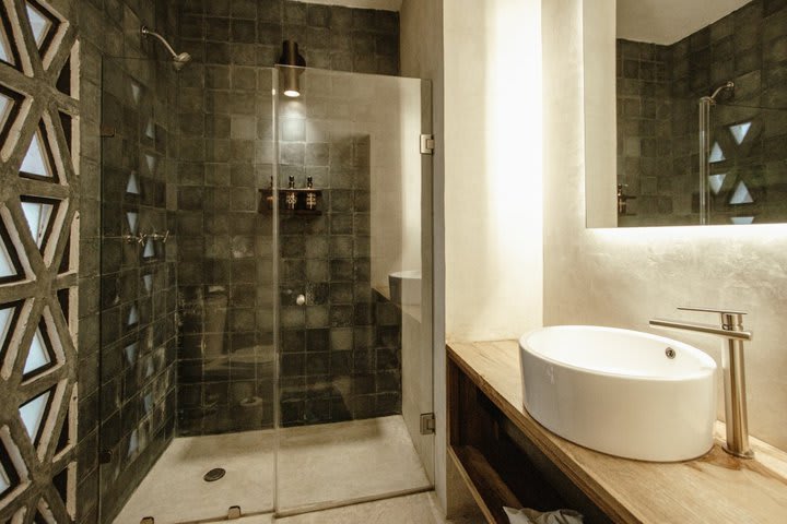 Interior of a guest bathroom