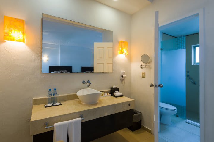 Interior de un baño privado