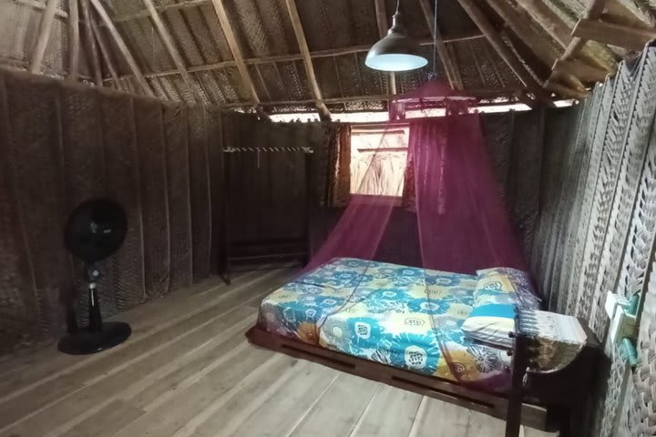 Interior de un cabaña