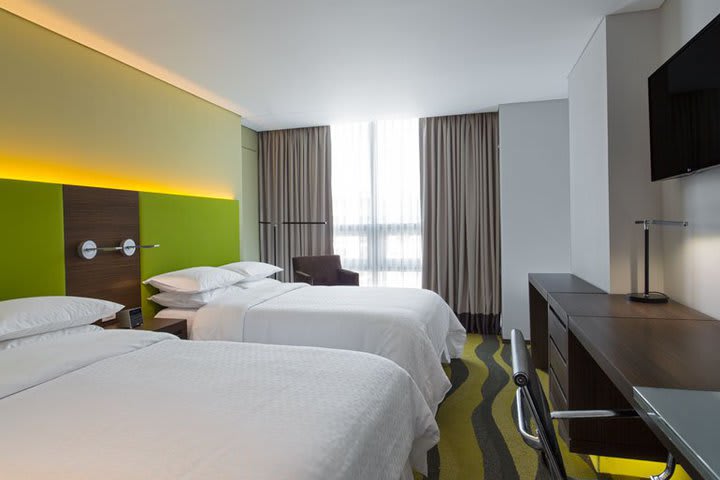 Guest rooms are equipped with flat-screen cable TV